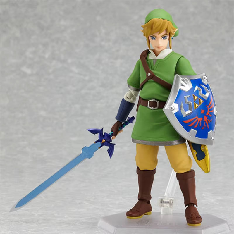 Figma Link Zelda Actionfigur aus Kunststoff, mehrfarbiges Anime Modell für Sammler - Bild 4