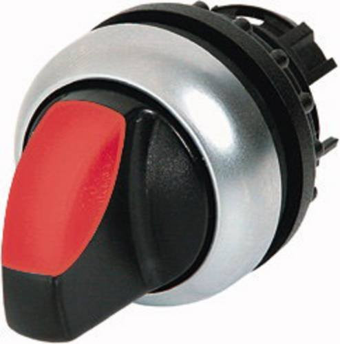Eaton Wahltaste M22-WLK-R mit Frontring aus Kunststoff in Schwarz und Rot, IP66 Schutzart - Bild 1