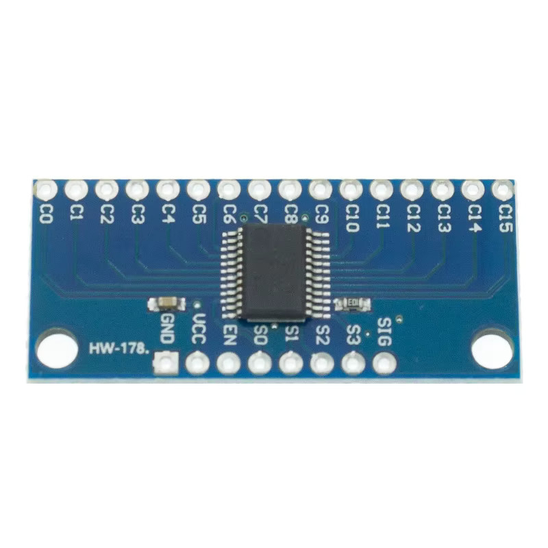 AITEXM ROBOT CD74HC4067 16-Kanal Analog Digital Multiplexer Breakout Board Modul in Blau - Bild 3