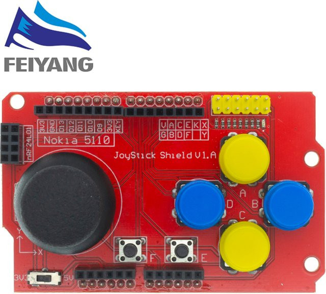 SAMIROB Joystick Shield für Arduino Erweiterungsplatine mit analoger Tastatur- und Mausfunktion - Bild 1