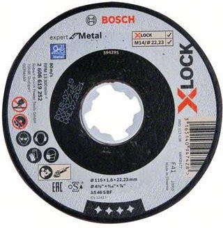 Bosch Expert for Metal AS 46 S Trennscheibe gerade für Metall, Durchmesser: 115 mm, Bohrung: 22,23 mm, Dicke: 1,6 mm - Bild 1