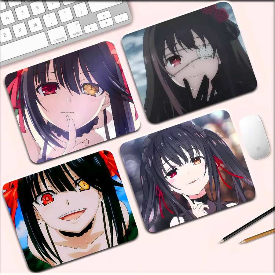 Moetch Mauspad Kurumi Tokisaki Anime Cartoon Design, rutschfestes Schreibtischpad in Multicolour - Bild 2