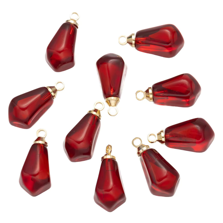 Anhänger Harz, Granatapfel Samen, Rot Rosa, Unisex - Bild 2