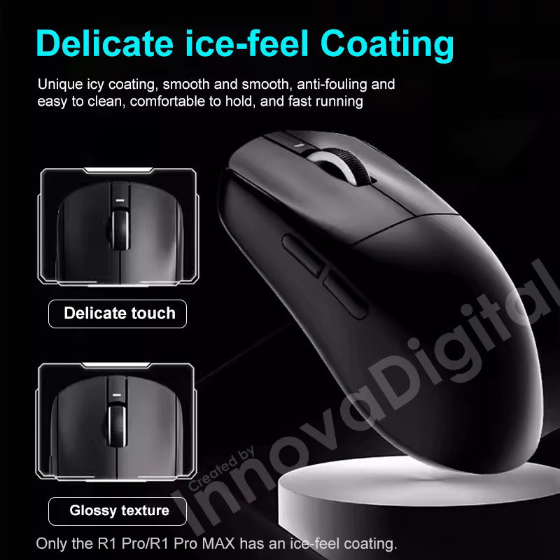 ATK VXE Dragonfly R1 Pro MAX Kabellose Gaming-Maus mit PAW3395 Sensor in Weiß für E-Sport und FPS Shooter - Bild 2