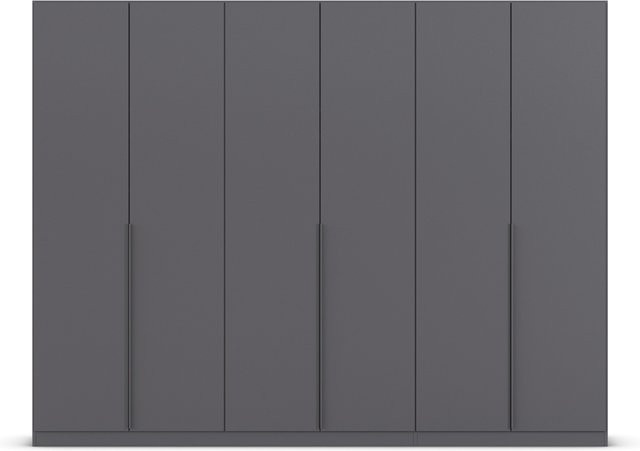 Rauch Alabama Drehtürenschrank in Graumetallic mit grauen Griffen, B: 271 cm, H: 229 cm, T: 54 cm - Bild 1