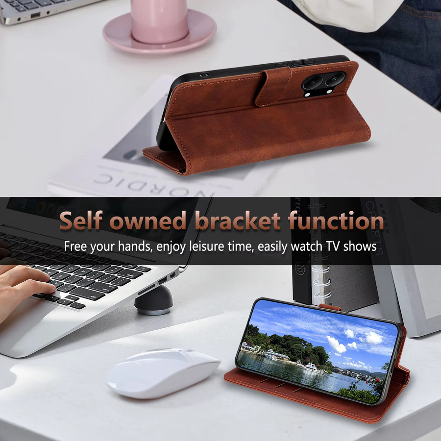 EUCAGR Magnetic Flip Wallet Handyhülle aus PU Leder für Xiaomi POCO X8 Pro Max in Blau - Bild 3