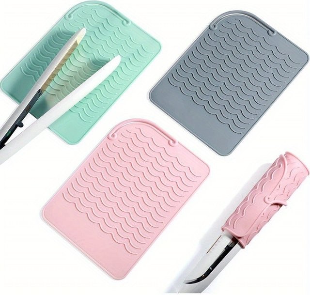 Hitzebeständige Silikonmatte für Lockenstab und Haarglätter - Bild 1