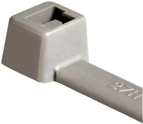 HellermannTyton Kabelbinder T120R(E)-PA46-GY Grau, 100 Stück, Länge: 387 mm, Breite: 7,60 mm - Bild 1