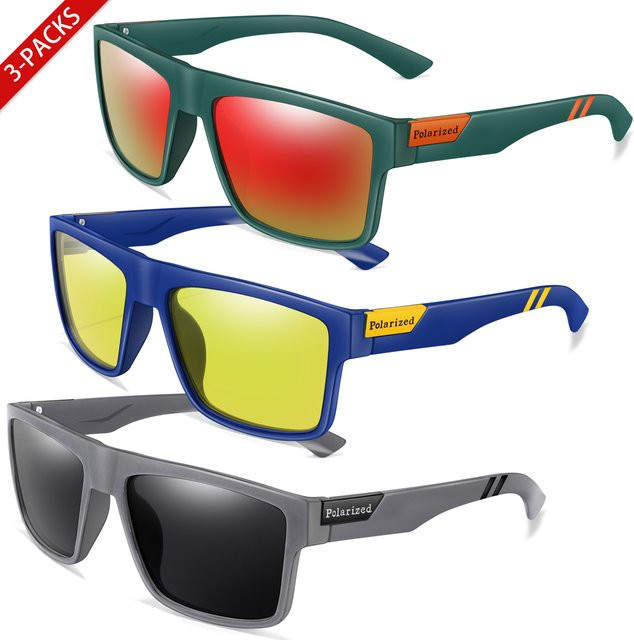 LOISRUBY Sonnenbrille, Unisex, Vollrand, Square, Multicolor, Kunststoff - Bild 1
