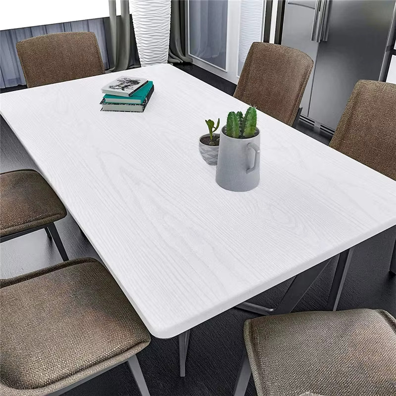 Selbstklebende PVC Wandtapete von ctzsoop in Weiß mit Holzmaserung, wasserdicht, Breite: 45 cm - Bild 2