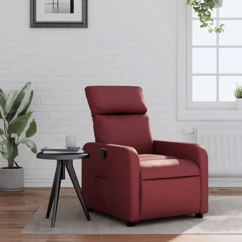 Relaxsessel von vidaxl in Rot aus Kunstleder im modernen Design - Bild 1
