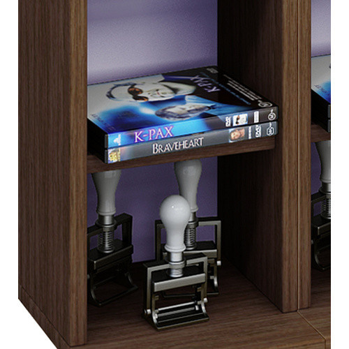 VCM Regal Almera aus Holzwerkstoff in Braun, B/T/H: 20 x 42 x 180 cm - Bild 2