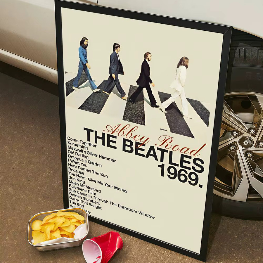T-The-B-Beatles Rock Band DIY Sticky Poster Wasserdichte Papier Aufkleber für Wandgestaltung in Kaffeehaus und Bar - Bild 5