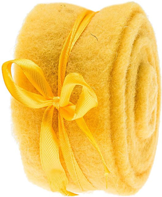 idee. Dekoband Filz Gelb Breite: 5 cm, Länge: 200 cm - Bild 1