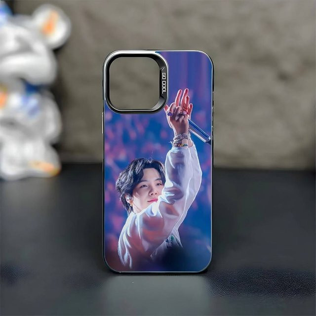 Stoßfeste Handyhülle A-Agust D Yoongi S-Suga für iPhone 17 16 15 14 13 12 11 Plus Pro Max in Schwarz Matt - Bild 1