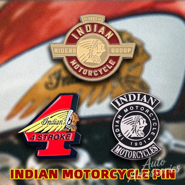 Indian Retro-Metall-Pin-Brosche, Vintage - Bild 1