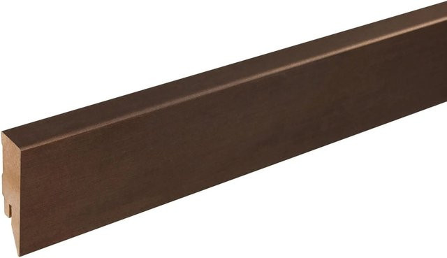 Kosche Sockelleiste Topline mit Clipfräsung in Bronze, MDF, Länge: 250 cm, Höhe: 5,8 cm, Breite: 1,6 cm - Bild 1