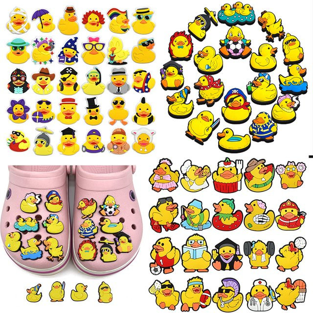 Schuhcharms Gelbe Enten, PVC, Unisex - Bild 1