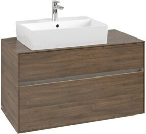V&B Waschtischunterschrank Collaro mit LED-Beleuchtung, B/H/T: 100 x 54,8 x 54,8 cm - Bild 1