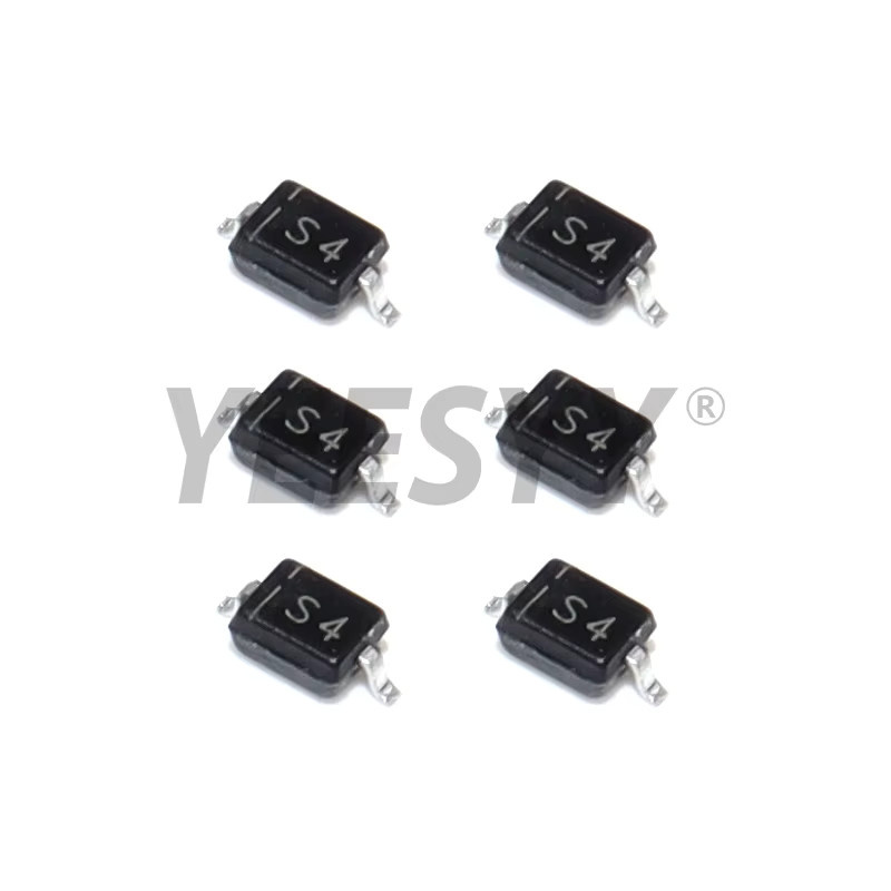 YEESYY 100 Stück 1N4148W SMD-Dioden im SOD-123 Gehäuse, Farbe: Schwarz - Bild 2