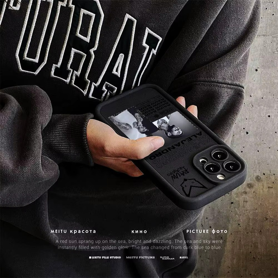 Epc Music R-Rauw Alejandro Handyhülle für iPhone 11 bis 17 Pro Max Plus, schwarz, weiche und stoßfeste Abdeckung - Bild 4