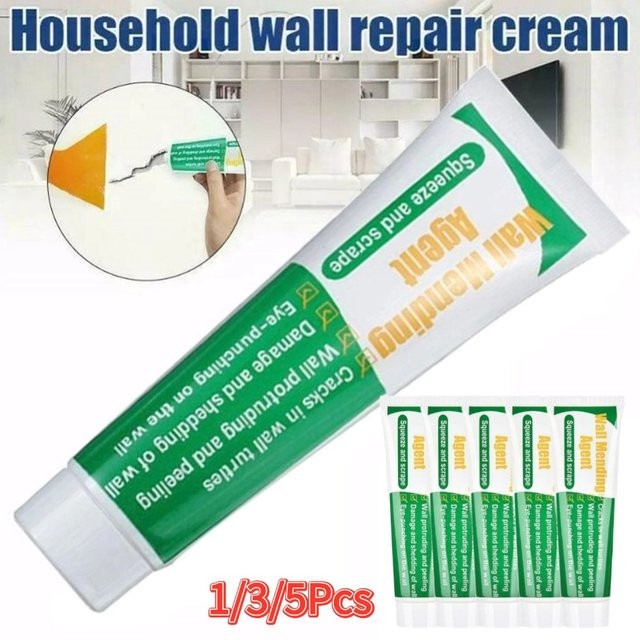 Wasserdichte Wand-Reparaturcreme in Weiß zur Ausbesserung von Rissen, Löchern und Schimmel an Wänden - Bild 1