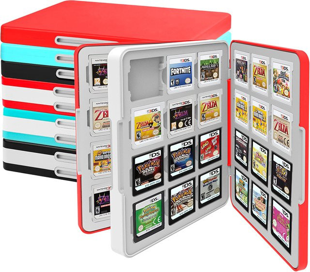 Vieruodis 48-Fach Spielkarten-Etui für Nintendo 3DS, 2DS, NDS Lite und NDSi mit Magnetverschluss als tragbare Aufbewahrungsbox - Bild 1