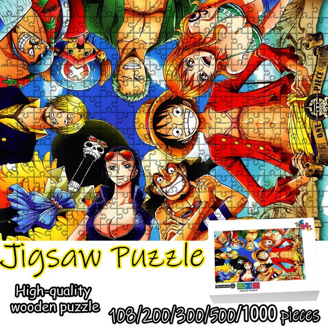 Funko One Piece Holzpuzzle, Piraten, 108 Teile - Bild 1