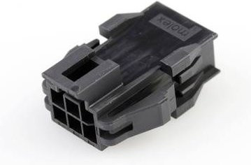 Molex Buchsengehäuse-Kabel Schwarz mit 6 Polen und 2,50 mm Rastermaß - Bild 1