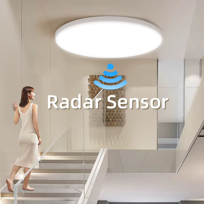 CANMEIJIA LED Deckenleuchte mit Bewegungsmelder in Weiß, moderne runde Deckenlampe mit Infrarot-Sensor für Flur und Veranda - Bild 6