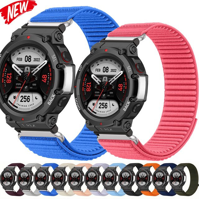 CAOWTAN Uhrenarmband Nylon, geflochten, für Amazfit T-Rex 3/2/Pro/Ultra - Bild 1