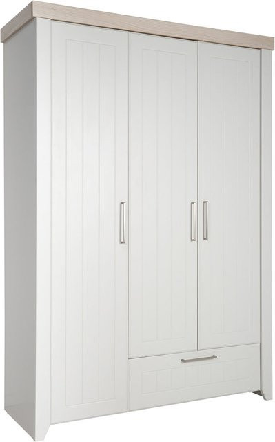 ROBA Kleiderschrank Helene 3-türig im Landhausstil mit Soft-Close-Türen und integrierten Schubladen, B/T/H: 138,5 x 52,5 x 199,0 cm - Bild 1