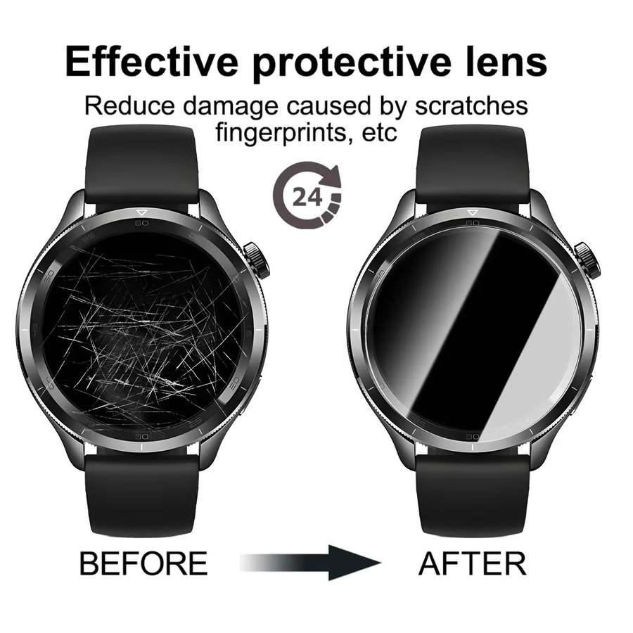 Huawei Watch GT Runner 2 Displayschutzfolie, gehärtetes Glas, transparent - Bild 3