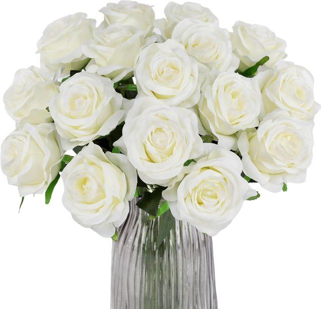 Rote Seidenrosen als künstliche Blumen für deine Dekoration bei Hochzeiten oder zum Valentinstag - Bild 1
