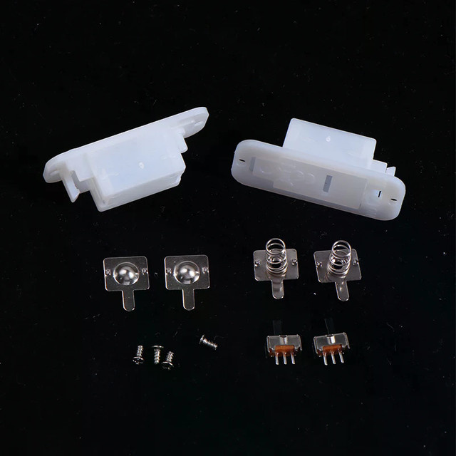 10er-Set AG13/LR44-Batteriehalter mit Ein-/Aus-Schalter in Weiß, Organizer-Gehäuse für 3 V/4,5 V Heimwerker-Elektronik - Bild 1