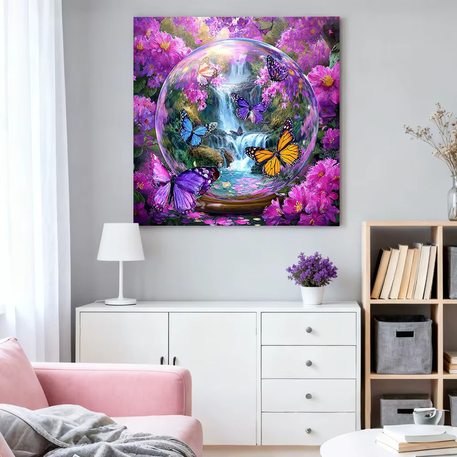 HUACAN Diamantmalerei Schmetterling Tier, Mosaik Komplettset, für Erwachsene - Bild 3