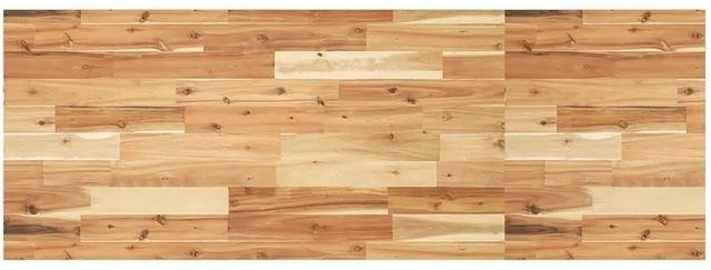 vidaXL Schreibtischplatte aus Massivholz Akazie in Braun mit Ölbeschichtung, B/T/H: 140 x 50 x 2 cm - Bild 1