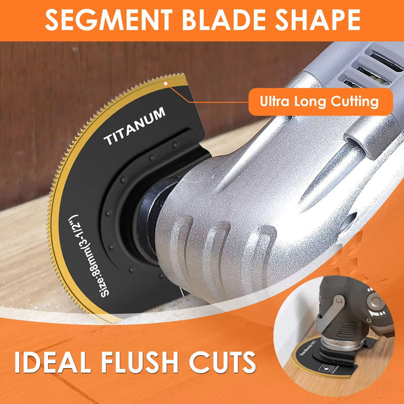 Titan Oszillierende Sägeblätter Kit für Multitools zum Schneiden von Metall, Holz, Nägeln und Schrauben mit Plunge Cutting und Flush Cut Funktion - Bild 3