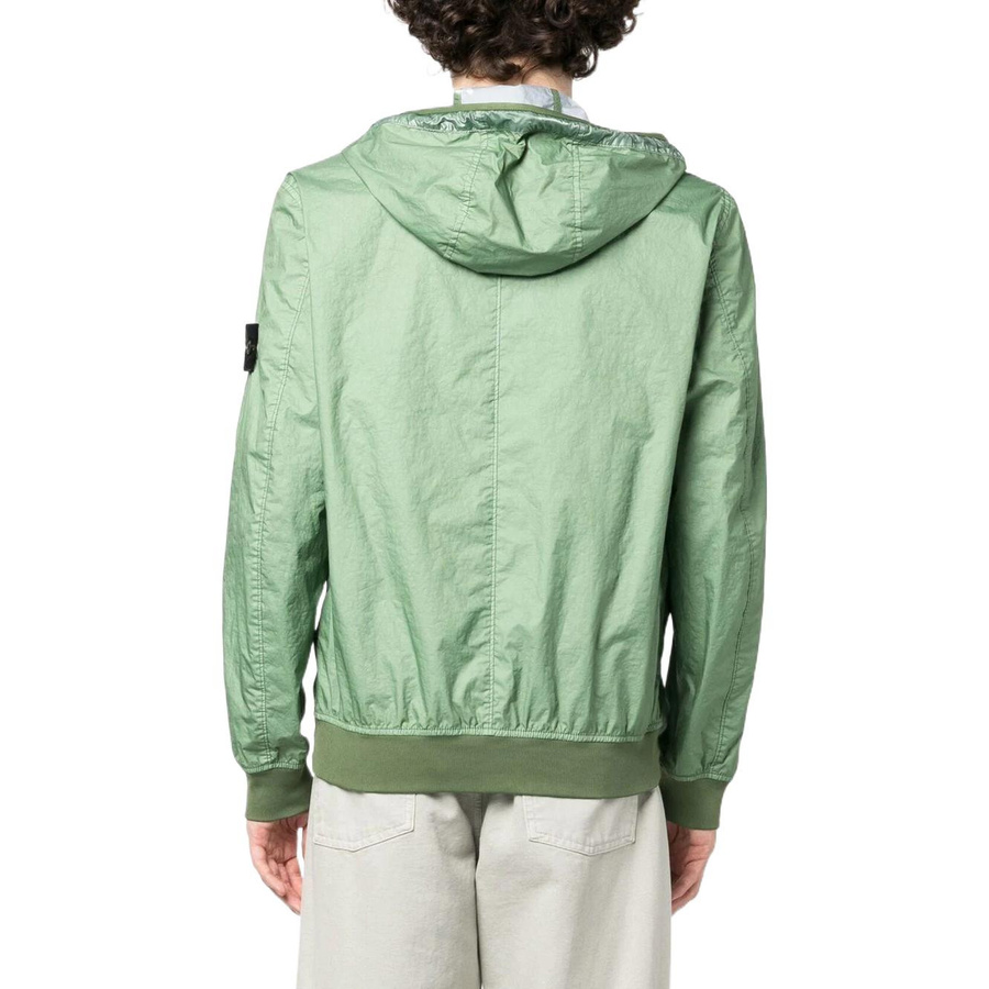 Stone Island Logo-Aufnäher Daunenjacke, Salbei, Herren - Bild 2