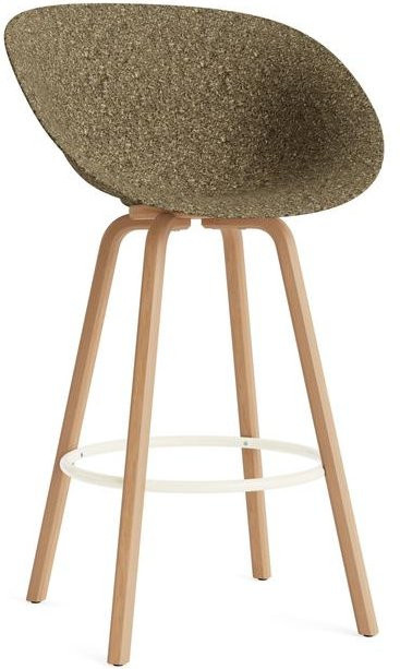 Normann Copenhagen Mat Bar Armlehnstuhl in Green mit Buche und Hanf - Bild 1