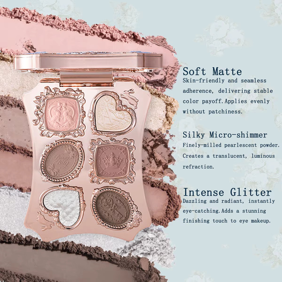 Flower Knows Bunny Garden Make-up Palette, 6 Farben, Schimmernd - Bild 2
