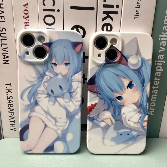 Japanischer Anime Pure Desire Wind Glossy Film Hard Case für Samsung Galaxy A06 A55 A35 A54 A14 A24 A25 A22 A34 A73 A53 4G 5G in Multicolour - Bild 1