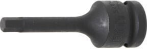 BGS Kraft-Bit-Einsatz 5481-M7 in Schwarz mit 12,5 mm 1/2 Zoll Innenvierkant und 7 mm Innensechskant - Bild 1