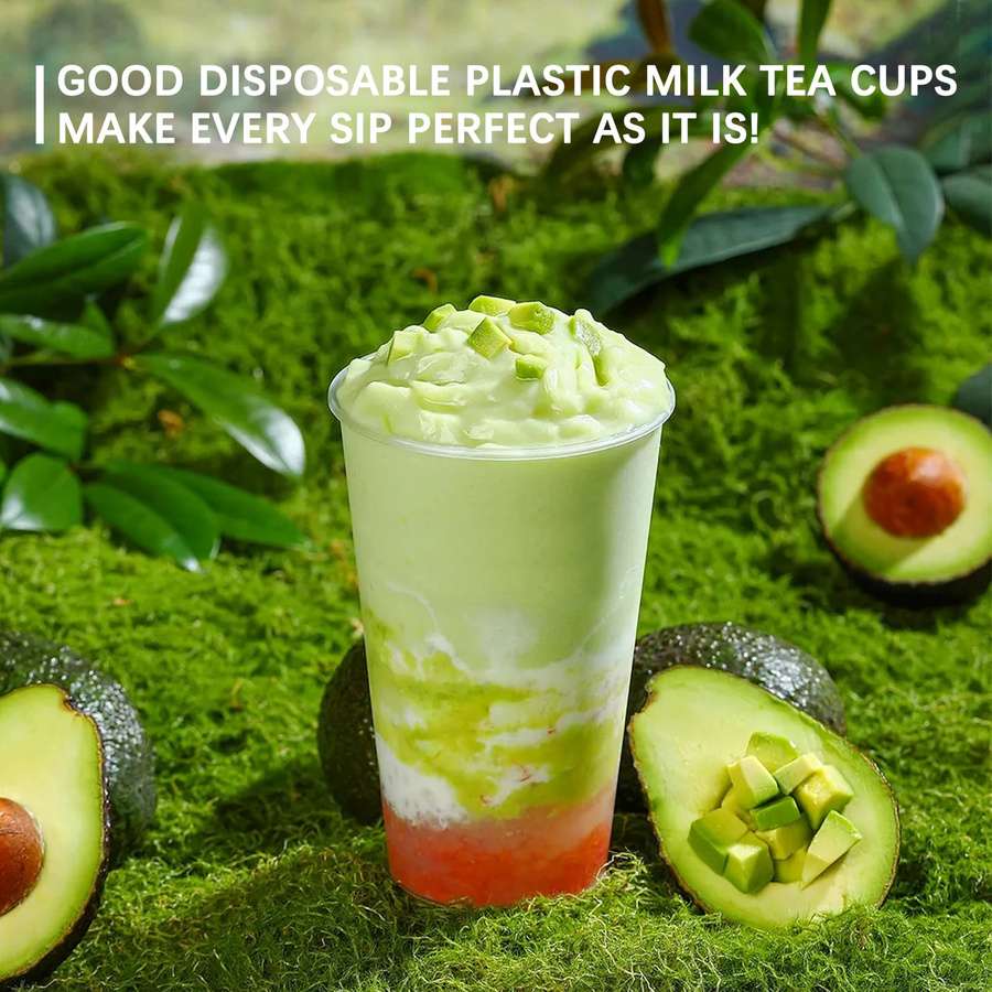 SAEIV Parfait-Becher Set aus transparentem Kunststoff, 500 ml, BPA-frei und wiederverwendbar - Bild 3