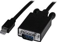StarTech.com Mini DisplayPort auf VGA Kabel, mDP auf VGA Adapter, Schwarz, Länge: 1,83 m - Bild 1