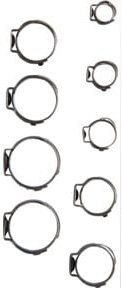 BGS Edelstahl-Schlauchklemmen-Sortiment in Silber, 170-teilig, Ø 5,8 - 21 mm - Bild 1