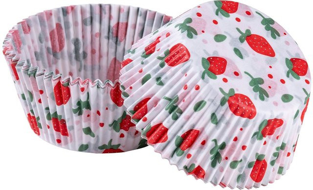 Dr. Oetker Muffinförmchen Erdbeeren, 50 Stück, Mehrfarbig - Bild 1