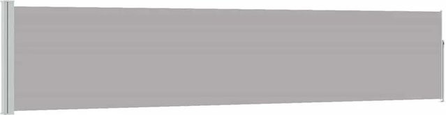 vidaXL Ausziehbare Seitenmarkise aus Polyester in Grau, B/H: 500 x 100 cm - Bild 1