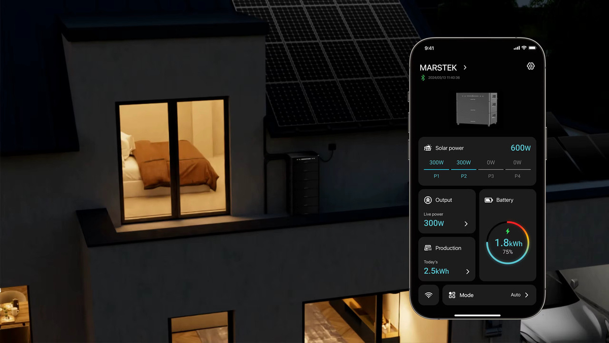 Marstek Venus D Balkonkraftwerk All-in-One Speicher mit 5120Wh, 2,2 kW Hybrid-Wechselrichter für AC-Kopplung, bis 4 kW PV-Eingang, Notstromfunktion und erweiterbarem Solarspeicher IP65 - Bild 2