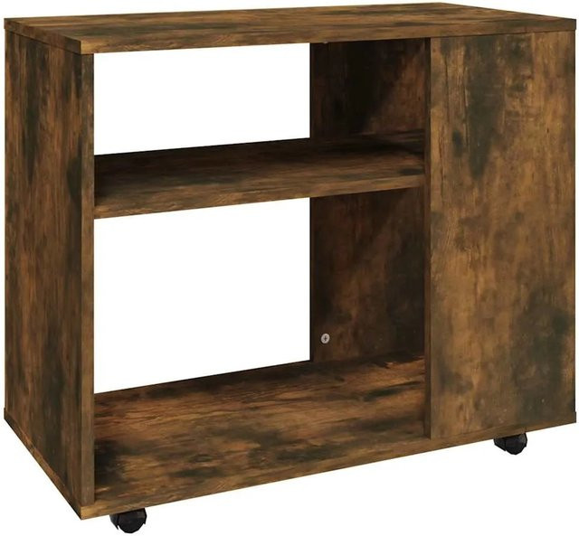 vidaXL Beistelltisch aus Holzwerkstoff in Räuchereiche, Braun, B/T/H: 70 x 35 x 55 cm - Bild 1